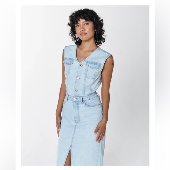 Unpublished Wyatt Trucker Jean Dress. Nwts - Picture 4 of 16